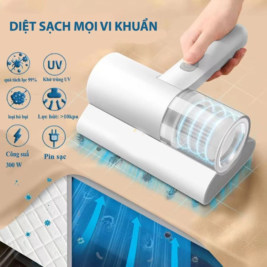 Máy Hút Bụi Giường Nệm Mini UV